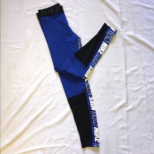 Nike Pro Leggings with “NIKE” inner stripe